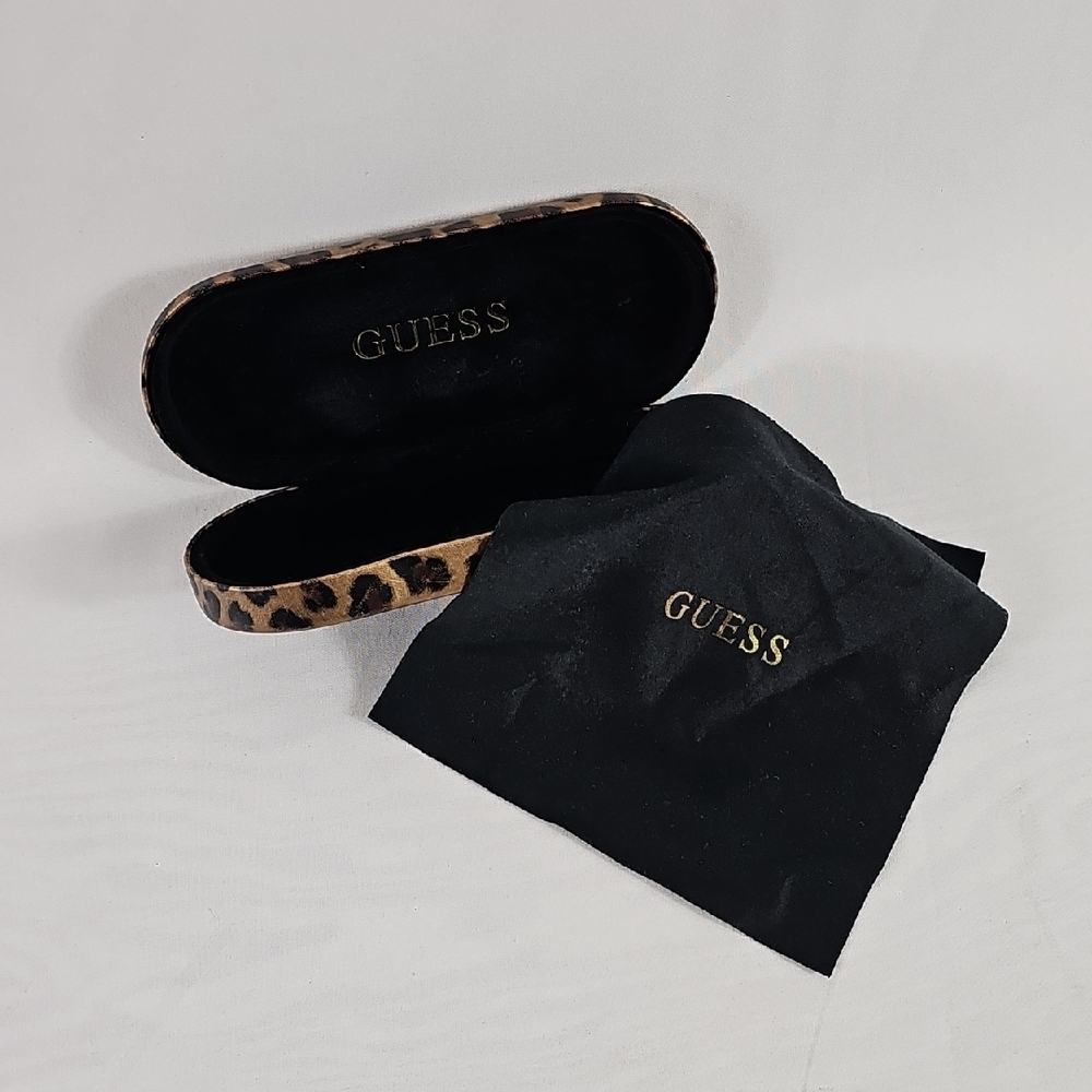Guess Animal Print Eyewear Case with Cloth
